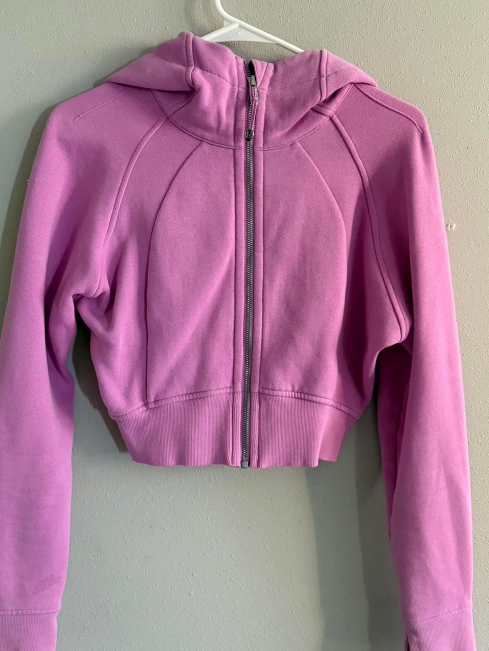 lululemon athletica Pink Cropped Full-Zip Scuba M/L